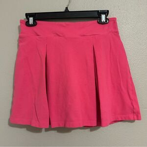 Kinesis pink cotton pleated athletic tennis mini skort skirt women’s size medium